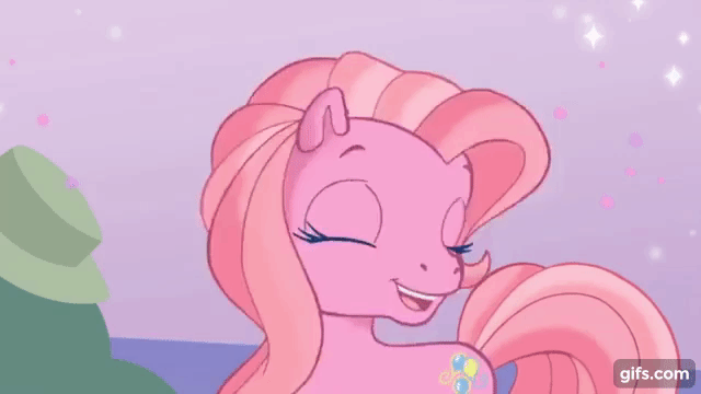 Size: 640x360 | Tagged: safe, screencap, character:pinkie pie (g3), episode:twinkle wish adventure, g3.5, animated, cute, diapinkes, g3betes, gif, song, that's what makes a friend