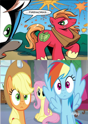 Size: 800x1124 | Tagged: safe, screencap, character:applejack, character:big mcintosh, character:fleetfoot, character:fluttershy, character:rainbow dash, species:pony, ship:applemac, ship:rainbowmac, episode:non-compete clause, g4, my little pony: friendship is magic, applecest, female, incest, male, shipping, straight
