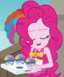 Size: 515x620 | Tagged: safe, screencap, character:pinkie pie, episode:too hot to handle, g4, my little pony:equestria girls, clothing, cropped, solo, swimsuit
