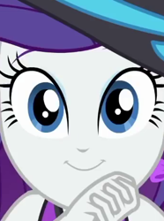 Size: 343x460 | Tagged: safe, screencap, character:rarity, episode:lost and found, g4, my little pony:equestria girls, close-up, cropped, cute, face, face of mercy, looking at you, raribetes, smiling