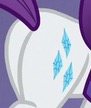 Size: 91x108 | Tagged: safe, screencap, character:rarity, butt, butt only, cropped, female, picture for breezies, plot, rearity, solo