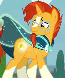 Size: 882x1056 | Tagged: safe, screencap, character:sunburst, episode:the parent map, g4, booty call, cropped, glowing cutie mark