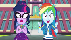 Size: 1280x720 | Tagged: safe, screencap, character:rainbow dash, character:twilight sparkle, character:twilight sparkle (scitwi), species:eqg human, episode:the last day of school, g4, my little pony:equestria girls, varying degrees of want