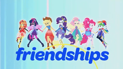 Size: 1280x720 | Tagged: safe, screencap, character:applejack, character:fluttershy, character:pinkie pie, character:rainbow dash, character:rarity, character:sunset shimmer, character:twilight sparkle, character:twilight sparkle (scitwi), species:eqg human, equestria girls:rollercoaster of friendship, g4, my little pony:equestria girls, humane five, humane seven, humane six, me my selfie and i, ponied up, scitwilicorn, super ponied up