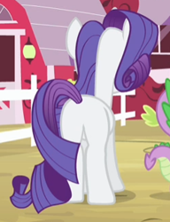 Size: 249x325 | Tagged: safe, screencap, character:rarity, character:spike, species:dragon, species:pony, species:unicorn, episode:bats!, g4, my little pony: friendship is magic, cropped, female, male, mare, plot, solo focus
