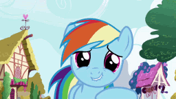 Size: 256x144 | Tagged: safe, screencap, character:rainbow dash, episode:friendship is magic, g4, my little pony: friendship is magic, animated, artifact, crying, falling, laughing, lol, picture for breezies, solo, tears of laughter, well