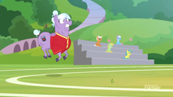 Size: 1280x720 | Tagged: safe, screencap, character:big bell, character:emerald green, character:green gem, character:lemon hearts, character:lotus blossom, episode:the end in friend, g4, my little pony: friendship is magic, buckball