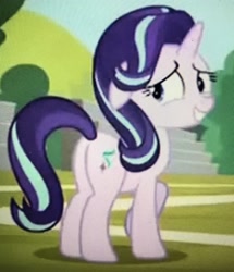 Size: 2538x2957 | Tagged: safe, screencap, character:starlight glimmer, species:pony, species:unicorn, episode:a matter of principals, g4, my little pony: friendship is magic, cropped, female, floppy ears, mare, plot, raised hoof, solo