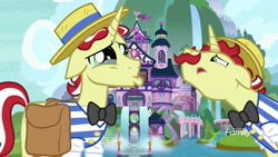 Size: 1920x1080 | Tagged: safe, screencap, character:flam, character:flim, episode:friendship university, g4, my little pony: friendship is magic, crying, cute, dawwww, flim flam brothers, flimabetes, sad, sadorable, woobie