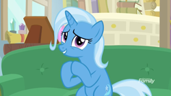 Size: 1920x1080 | Tagged: safe, screencap, character:trixie, species:pony, species:unicorn, episode:on the road to friendship, begging, cute, diatrixes, female, hooves together, mare, nervous, starlight's office