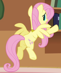 Size: 456x542 | Tagged: safe, screencap, character:fluttershy, species:pegasus, species:pony, episode:keep calm and flutter on, g4, my little pony: friendship is magic, cropped, element of kindness, female, flying, mare, plot, solo