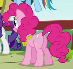 Size: 422x404 | Tagged: safe, screencap, character:pinkie pie, species:earth pony, species:pony, episode:keep calm and flutter on, g4, my little pony: friendship is magic, cropped, female, mare, plot, solo focus