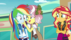 Size: 1920x1080 | Tagged: safe, screencap, character:rainbow dash, character:sunset shimmer, character:vignette valencia, equestria girls:rollercoaster of friendship, g4, my little pony:equestria girls, vignette valencia