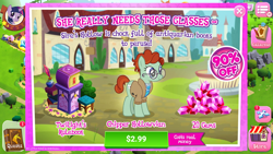 Size: 1280x720 | Tagged: safe, gameloft, official, screencap, character:twilight sparkle, character:twilight sparkle (unicorn), species:pony, species:unicorn, episode:the parent map, g4, advertisement, costs real money, game screencap, tree