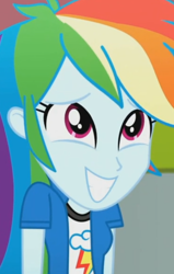 Size: 524x826 | Tagged: safe, screencap, character:rainbow dash, episode:subs rock, eqg summertime shorts, g4, my little pony:equestria girls, cropped, solo