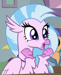 Size: 384x471 | Tagged: safe, screencap, character:silverstream, episode:a rockhoof and a hard place, g4, my little pony: friendship is magic, cropped, cute, diastreamies