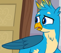 Size: 619x540 | Tagged: safe, screencap, character:gallus, species:griffon, episode:the hearth's warming club, g4, my little pony: friendship is magic, cropped, male