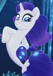 Size: 368x530 | Tagged: safe, screencap, character:rarity, species:seapony (g4), my little pony: the movie (2017), cropped, seaponified, seapony rarity, solo, species swap, stupid sexy rarity