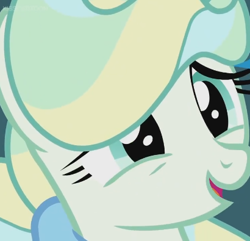 Size: 410x395 | Tagged: safe, screencap, character:vapor trail, species:pegasus, species:pony, episode:top bolt, g4, my little pony: friendship is magic, cropped, female, mare, open mouth, smiling, solo