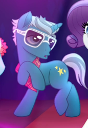 Size: 342x498 | Tagged: safe, screencap, character:fashion plate, character:rarity, species:pony, species:unicorn, my little pony: the movie (2017), cropped, cutie mark, male, offscreen character