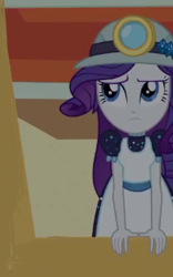Size: 201x322 | Tagged: safe, screencap, character:rarity, episode:opening night, g4, my little pony:equestria girls, cropped, female, selfie soot, solo
