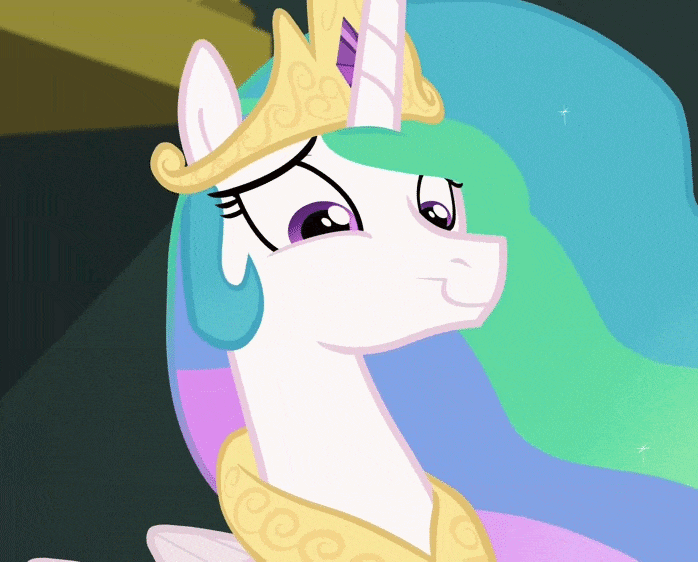 Size: 698x562 | Tagged: safe, screencap, character:princess celestia, equestria girls:forgotten friendship, g4, my little pony:equestria girls, animated, cropped, nodding, sillestia, silly, solo, stifling laughter