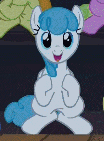 Size: 104x141 | Tagged: safe, screencap, character:white lightning, species:pegasus, species:pony, episode:for whom the sweetie belle toils, animated, background pony, cropped, female, mare