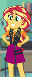 Size: 284x681 | Tagged: safe, screencap, character:sunset shimmer, equestria girls:forgotten friendship, g4, my little pony:equestria girls, cropped, cute, geode of empathy, magical geodes, shimmerbetes, smiling