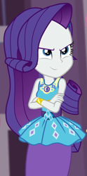 Size: 435x876 | Tagged: safe, screencap, character:rarity, equestria girls:forgotten friendship, g4, my little pony:equestria girls, confident, cropped, female, geode of shielding, magical geodes, solo
