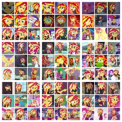 Size: 3264x3264 | Tagged: safe, screencap, character:applejack, character:daydream shimmer, character:fili-second, character:flash sentry, character:fluttershy, character:mane-iac, character:mistress marevelous, character:pinkie pie, character:princess celestia, character:rainbow dash, character:rarity, character:sandalwood, character:starlight glimmer, character:sunset satan, character:sunset shimmer, character:trixie, character:twilight sparkle, character:twilight sparkle (alicorn), character:twilight sparkle (scitwi), species:alicorn, species:eqg human, species:pony, episode:all the world's off stage, episode:driving miss shimmer, episode:epic fails, episode:friendship through the ages, episode:good vibes, episode:monday blues, episode:my past is not today, episode:opening night, episode:pet project, episode:power ponies, episode:super squad goals, episode:text support, episode:the art of friendship, episode:the science of magic, eqg summertime shorts, equestria girls:dance magic, equestria girls:equestria girls, equestria girls:forgotten friendship, equestria girls:friendship games, equestria girls:legend of everfree, equestria girls:mirror magic, equestria girls:movie magic, equestria girls:rainbow rocks, equestria girls:rollercoaster of friendship, g4, my little pony: friendship is magic, my little pony:equestria girls, all the world's off stage: twilight sparkle, clothing, collage, cowboy hat, cropped, daydream shimmer, demon, driving miss shimmer: fluttershy, geode of empathy, geode of sugar bombs, geode of telekinesis, golden hazel, guitar, hat, hug, it's not about the parakeet, magical geodes, male, opening night: sunset shimmer, scitwilicorn, sunset satan, text support: sunset shimmer