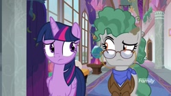 Size: 1920x1080 | Tagged: safe, screencap, character:professor fossil, character:twilight sparkle, character:twilight sparkle (alicorn), species:alicorn, species:pony, episode:a rockhoof and a hard place, g4, my little pony: friendship is magic, professor fossil