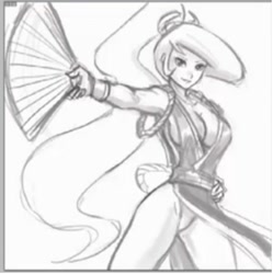 Size: 601x603 | Tagged: safe, artist:johnjoseco, screencap, character:princess celestia, species:human, clothing, cosplay, costume, crossover, fatal fury, grayscale, humanized, king of fighters, low quality, mai shiranui, monochrome, panties, underwear