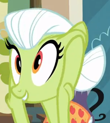 Size: 303x336 | Tagged: safe, screencap, character:granny smith, species:pony, episode:apple family reunion, g4, my little pony: friendship is magic, cropped, female, mare, solo, young, young granny smith