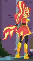 Size: 309x571 | Tagged: safe, screencap, character:sunset shimmer, episode:super squad goals, g4, my little pony:equestria girls, cropped, crystal guardian, ponied up, solo focus