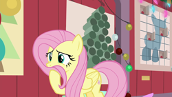Size: 1280x720 | Tagged: safe, screencap, character:fluttershy, species:pegasus, species:pony, episode:the great escape room, cute, female, mare, shyabetes, solo