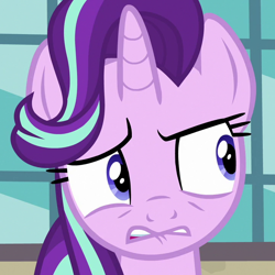 Size: 720x720 | Tagged: safe, screencap, character:starlight glimmer, species:pony, species:unicorn, episode:the parent map, g4, cropped, female, mare, solo