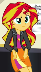 Size: 341x600 | Tagged: safe, screencap, character:sunset shimmer, equestria girls:rainbow rocks, g4, my little pony:equestria girls, cropped, solo