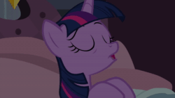 Size: 1280x720 | Tagged: safe, screencap, character:twilight sparkle, character:twilight sparkle (alicorn), species:alicorn, species:pony, episode:princess spike, g4, my little pony: friendship is magic, animated, bed, derp, non sequitur, silly, silly pony, sleepy, solo, sound, tired twilight, webm