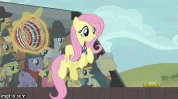Size: 360x202 | Tagged: safe, screencap, character:cherry berry, character:fluttershy, character:lucky clover, character:yuma spurs, species:pegasus, species:pony, episode:buckball season, g4, my little pony: friendship is magic, animated, background pony, buckball, buckball uniform, cute, female, flying, gif, good trick, gotta go fast, happy, mare, prehensile tail, shyabetes, smiling, solo focus, spinning, spread wings, tail extensions, throwing, wings