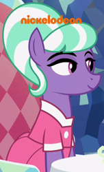 Size: 640x1055 | Tagged: safe, screencap, species:earth pony, species:pony, episode:what lies beneath, g4, my little pony: friendship is magic, female, mare, nickelodeon, solo, stepford ponies, unnamed pony