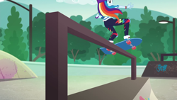 Size: 1920x1080 | Tagged: safe, screencap, character:rainbow dash, episode:sic skateboard, g4, my little pony:equestria girls, ass, female, solo