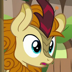Size: 400x400 | Tagged: safe, screencap, character:autumn afternoon, species:kirin, episode:sounds of silence, g4, my little pony: friendship is magic, a kirin tale, background kirin, cropped, male, open mouth, solo