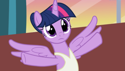 Size: 1653x933 | Tagged: safe, screencap, character:twilight sparkle, character:twilight sparkle (alicorn), species:alicorn, species:pony, episode:a royal problem, g4, my little pony: friendship is magic, ballerina, cropped, female, solo, tutu, twilarina