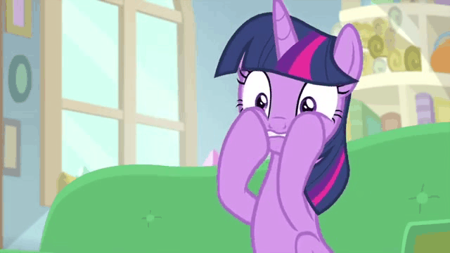 Size: 640x360 | Tagged: safe, screencap, character:twilight sparkle, character:twilight sparkle (alicorn), species:alicorn, species:pony, episode:starlight the hypnotist, animated, eyelid pull, gif, solo