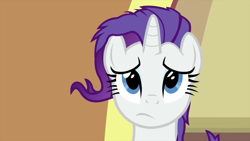 Size: 1280x720 | Tagged: safe, screencap, character:rarity, species:pony, species:unicorn, episode:rarity's biggest fan, female, mare, messy mane, solo