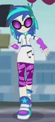 Size: 279x614 | Tagged: safe, screencap, character:dj pon-3, character:vinyl scratch, episode:music to my ears, g4, my little pony:equestria girls, cropped, solo