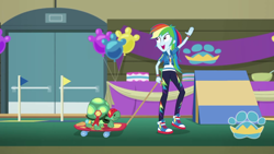 Size: 1920x1080 | Tagged: safe, screencap, character:rainbow dash, character:tank, episode:best in show: the victory lap, g4, my little pony:equestria girls, converse, shoes, skateboard