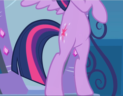 Size: 1208x941 | Tagged: safe, screencap, character:twilight sparkle, character:twilight sparkle (alicorn), species:alicorn, species:pony, equestria girls:equestria girls, g4, my little pony:equestria girls, belly, bipedal, cropped, featureless crotch, legs, mirror portal, pictures of bellies, pictures of legs, standing on two hooves, wings