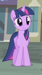 Size: 345x622 | Tagged: safe, screencap, character:twilight sparkle, character:twilight sparkle (alicorn), species:alicorn, species:pony, episode:rarity takes manehattan, g4, my little pony: friendship is magic, cropped, cute, smiling, twiabetes