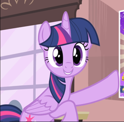 Size: 954x940 | Tagged: safe, screencap, character:twilight sparkle, character:twilight sparkle (alicorn), species:alicorn, species:pony, episode:three's a crowd, g4, my little pony: friendship is magic, cropped, cute, looking at you, smiling, solo, twiabetes